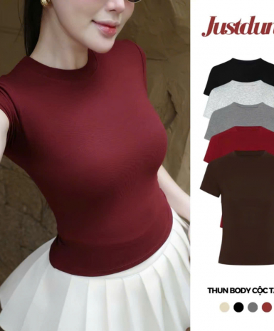 Áo thu ôm body cotton