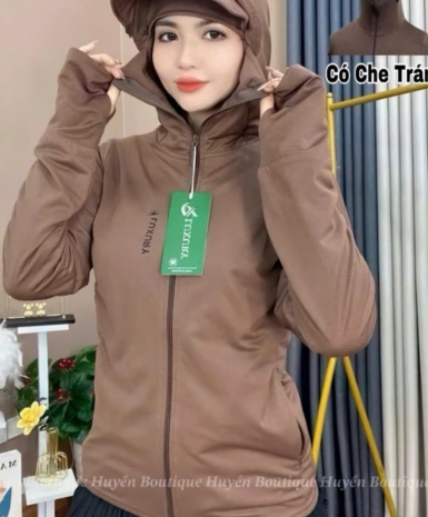 Áó chống nắng nữ 2 lớp vải Kim Cương