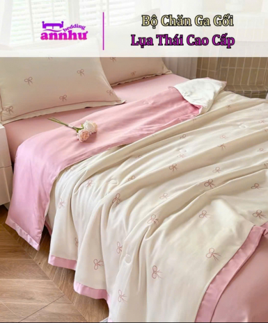 Bộ chăn ga gối lụa thái